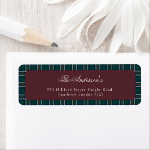 Frohe Weihnachten Elegantes Preppy-Tartan-Karo
