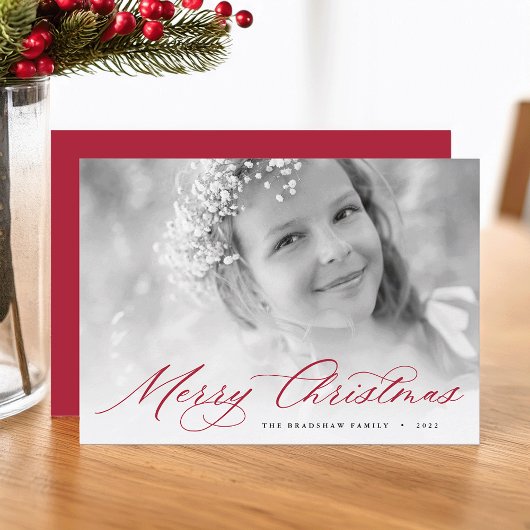 Frohe Weihnachten | Elegantes Script-Foto