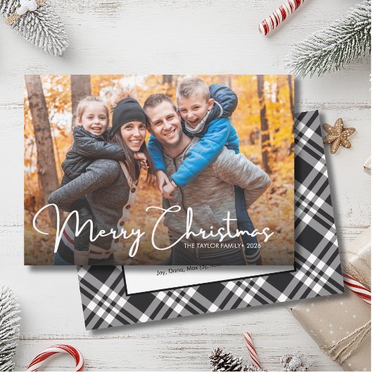 Frohe Weihnachten Elegantes Skript Foto