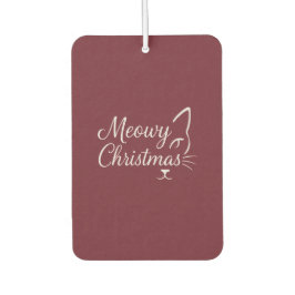 'Frohe Weihnachten' Elegantes Tiefes Cranberry-Fot Autolufterfrischer