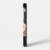 Frohe Weihnachten Elegantes Weißes Typografie-Foto iPhone Hülle (Linke Seite)