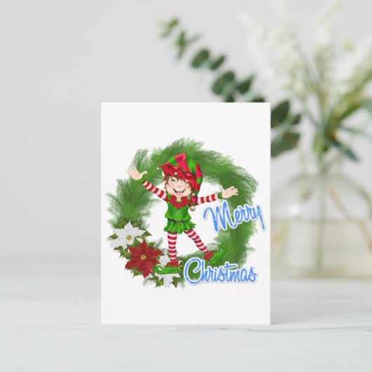 Frohe Weihnachten Elf (Stehend Vorderseite)