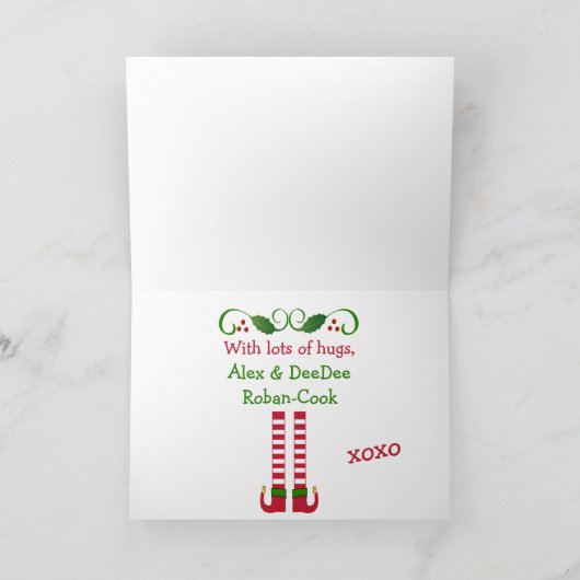 Frohe Weihnachten Elf (Innenseite)