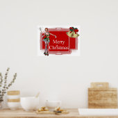 Frohe Weihnachten Elf 2 Design - Feiertage Print Poster (Küche)