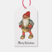 Frohe Weihnachten - Elf des Weihnachtsmanns Geschenkanhänger (Vorderseite)