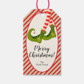 Frohe Weihnachten Elf Geschenkanhänger (Vorderseite)