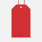 Frohe Weihnachten Elf Geschenkanhänger (Rückseite)