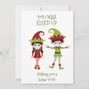 Frohe Weihnachten Elfed Up Lustige Gesichtsmaske 2