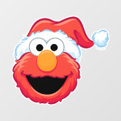 Frohe Weihnachten Elmo Fensteraufkleber (Blatt)