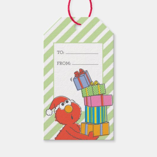 Frohe Weihnachten Elmo Geschenkanhänger (Vorderseite)