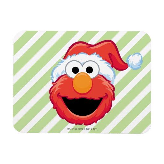 Frohe Weihnachten Elmo Magnet (Horizontal)