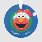 Frohe Weihnachten Elmo Ornament (Vorderseite)