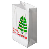 Frohe Weihnachten emoji Kleine Geschenktüte (Vorderseite Schrägansicht)