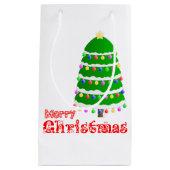 Frohe Weihnachten emoji Kleine Geschenktüte (Vorderseite)