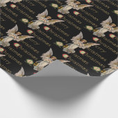 Frohe Weihnachten Engel Holiday Religiöse Wrapping Geschenkpapier (Ecke)