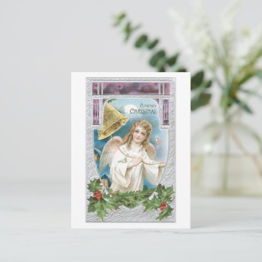 Frohe Weihnachten - Engel schellt die Bell der (Stehend Vorderseite)