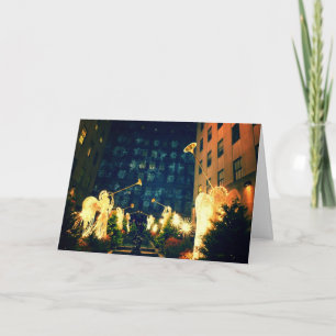 Frohe Weihnachten - Engel und Schneeflocken