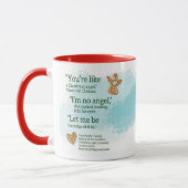 Frohe Weihnachten, Engels-Tasse Tasse (Links)