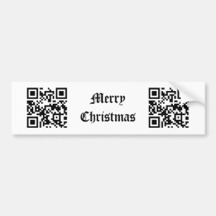 Frohe Weihnachten - Englisch Autoaufkleber