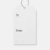 Frohe Weihnachten Englisch Bulldog Geschenkanhänger (Rückseite)