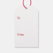 Frohe Weihnachten Englisch Bulldog Weihnachtsbaum Geschenkanhänger (Rückseite)