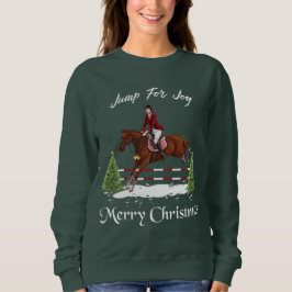 Frohe Weihnachten, englisches springendes Sweatshirt