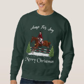 Frohe Weihnachten, englisches springendes Sweatshirt (Vorderseite)