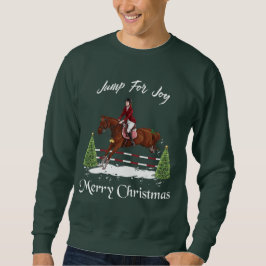 Frohe Weihnachten, englisches springendes Sweatshirt