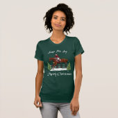 Frohe Weihnachten, englisches springendes T-Shirt (Vorne ganz)