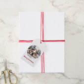 Frohe Weihnachten English Bulldog Reindeer Geschenkanhänger (Mit Garn)