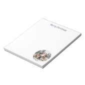 Frohe Weihnachten English Bulldog Reindeer Notizblock (Rotiert)