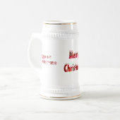 FROHE WEIHNACHTEN Entwürfe durch Ché Dekan Bierglas (Vorderseite Links)