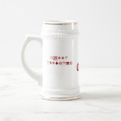 FROHE WEIHNACHTEN Entwürfe durch Ché Dekan Bierglas (Links)