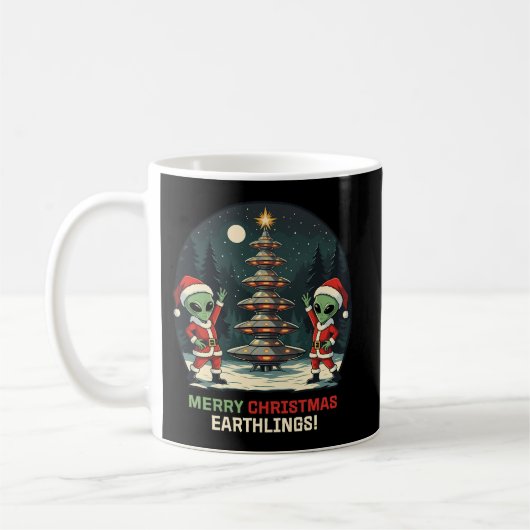 Frohe Weihnachten, Erdlinge! Kaffeetasse (Links)