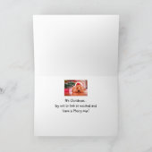 Frohe Weihnachten Erschöpft Yorkie Dog Fun Karte (Innenseite)