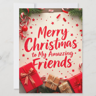 Frohe Weihnachten Erstaunliche Freunde Festliche T