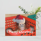 Frohe Weihnachten Erstellen Sie Ihre eigene Botsch Einladung (Stehend Vorderseite)