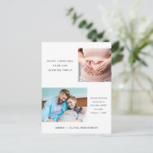 Frohe Weihnachten erwartet wachsende Familie Foto (Stehend Vorderseite)