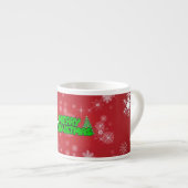 Frohe Weihnachten Espressotasse (Vorderseite Rechts)