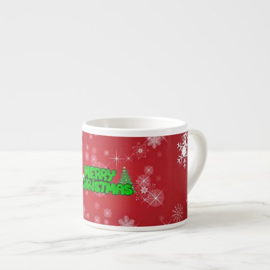 Frohe Weihnachten Espressotasse (Vorderseite Rechts)