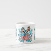 Frohe Weihnachten Espressotasse (Vorderseite)