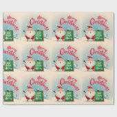 Frohe Weihnachten essen Drink und seien Sie froh Geschenkpapier (Flach)