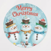 Frohe Weihnachten Etiketten (Design 1)