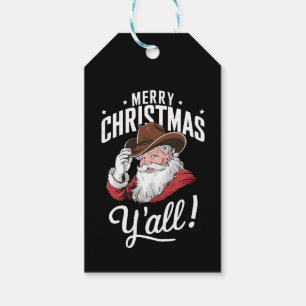 Frohe Weihnachten euch alle Country Cowboy Weihnac Geschenkanhänger
