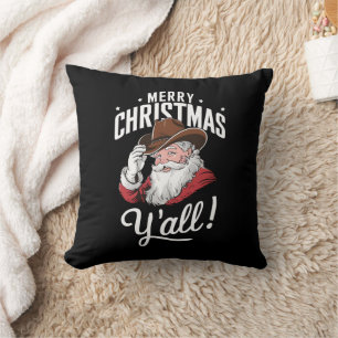 Frohe Weihnachten Euch alle Country Cowboy Weihnac Kissen