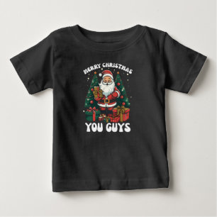 Frohe Weihnachten euch alle, der Weihnachtsmann Baby T-shirt