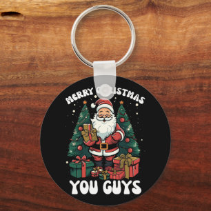 Frohe Weihnachten euch alle Santa Claus Schlüsselanhänger