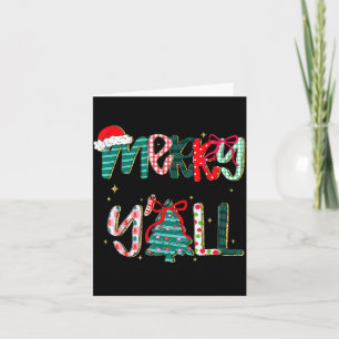 Frohe Weihnachten euch alle Südliche Weihnachtsbau Karte
