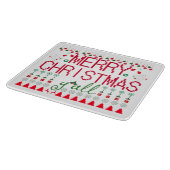 "Frohe Weihnachten Euch Allen" hässlicher Pullover Schneidebrett (Ecke)