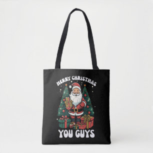 Frohe Weihnachten euch Leute Weihnachtsmann Tasche
